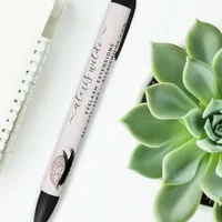 Rose Gold Glitter Lashes Salon Business Promotion Pen