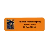 Halloween Witch Party Return Address Label