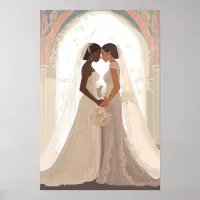 Two women at the altar poster