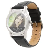 Mother best mom ever worlds best photo elegant watch