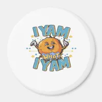 I Yam What I Yam Classic Design For Thanksgiving  Magnet