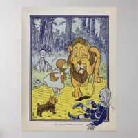 Dorothy meets the Cowardly Lion Poster