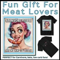 Funny Carnivore Gift for Women Bacon Sausage Grill Tri-Blend Shirt