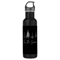 Tis The Season Christmas Retro Classic Stainless Steel Water Bottle