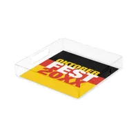 Oktoberfest Octoberfest German Flag Acrylic Tray