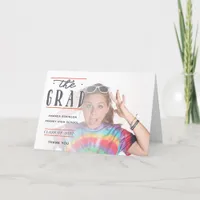 Graduation Photo Thank You Card