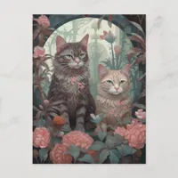 Two Beautiful Cats Postcard