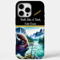 Buffalo by a Calm River in Mountains iPhone 16 Pro Max Case