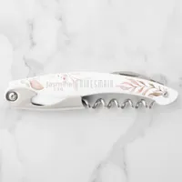 Dreamy Foliage Wedding Bridesmaid Blush Pnk ID817  Waiter's Corkscrew