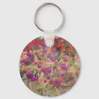 Colorful Flowers Keychain