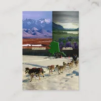 Fairbanks, Alaska Collage Business Card