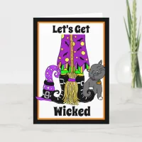 Let's Get Wicked | Witch's Broom   Card