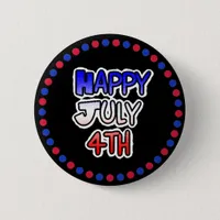 Happy Fourth of July Button