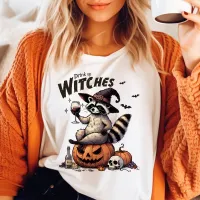 Drink Up Witches Vintage Raccoon Halloween T-Shirt