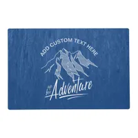 Up For Adventure Mountains White ID358 Placemat