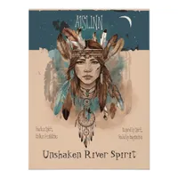 Unshaken River Spirit  – Inspirational Girl Art  Poster