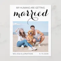 Pet Dog Wedding Photo Save The Date Budget QR Code