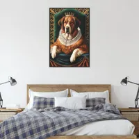 Renaissance portrait dog canvas print