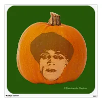 Jack o' Lantern Caligari Face, Halloween Pumpkin Wall Sticker