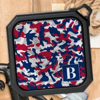 Patriotic Camo Personalized Monogram Camouflage Bluetooth Speaker