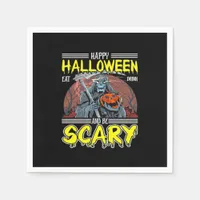 Happy Halloween Eat Drink And Be Scary Cool  Napkins