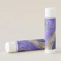 Abstract Agate Wedding Favor Midnight ID827 Lip Balm