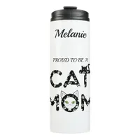 Proud to be a Cat Mom Thermal Tumbler