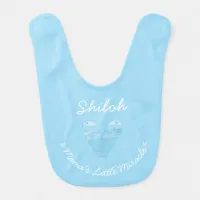 Cute Baby Heart Custom Name  Baby Bib