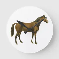 Vintage Horse Round Clock
