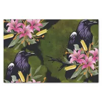 Watercolor Flowers Floral Raven Botanicals Tissue Paper