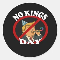 No Kings Day Vintage Classic Graphic Classic Round Sticker