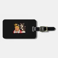 No Kings Anti Cats Funny Classic Style Luggage Tag