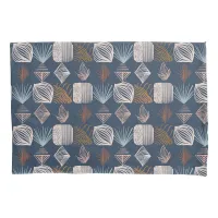 Bold Caribbean Tribal Mudcloth: Navy Blue, Boho Pillow Case