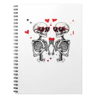 Skeleton Heart Hands Trending Modern Aesthetic Notebook