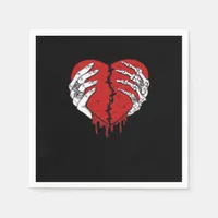 Skeleton Hands Hearts Classic Trending Napkins