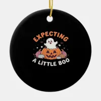 To Be Expecting Little Boo Ceramic Ornament