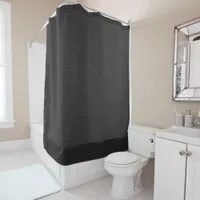 Mosaic Solid Dark Gray Textured Pattern Shower Curtain