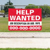 4' X 6' Help Wanted Banner