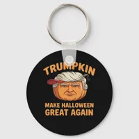 Halloween Trumpkin Make Halloween Great Again Funn Keychain