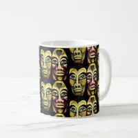 Mayan Warriors - surrealism painted design Coffee Mug