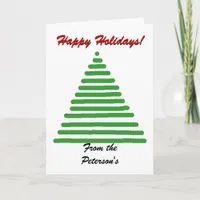 Card - Happy Holidays - tree