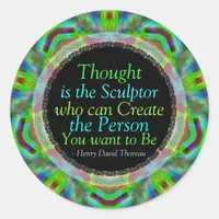 Creative Thoughts Quote Custom Art Sticker