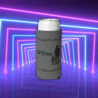 Cool Bonus Dad Happy Father's Day | Seltzer Can Cooler