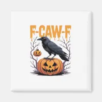 F-Caw-F Classic Halloween Raven Pumpkin Tee - Spoo Magnet