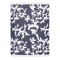 Nautical Ocean Coral Reef Blue and White Patterned Lamp Shade