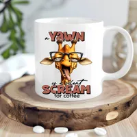 Funny Giraffe Coffee Mug for Giraffe Lovers