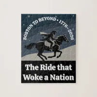 BOSTON TO BEYOND • 1776–2026 MIDNIGHT RIDE TRIBUTE JIGSAW PUZZLE