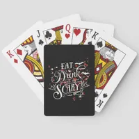 Savage Halloween Spooky Aesthetic Graphic Style Poker Cards