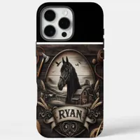 Ryan's Black Stallion Farm Portrait iPhone 16 Pro Max Case