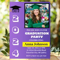 Class of Year Graduation Party Invitation Card